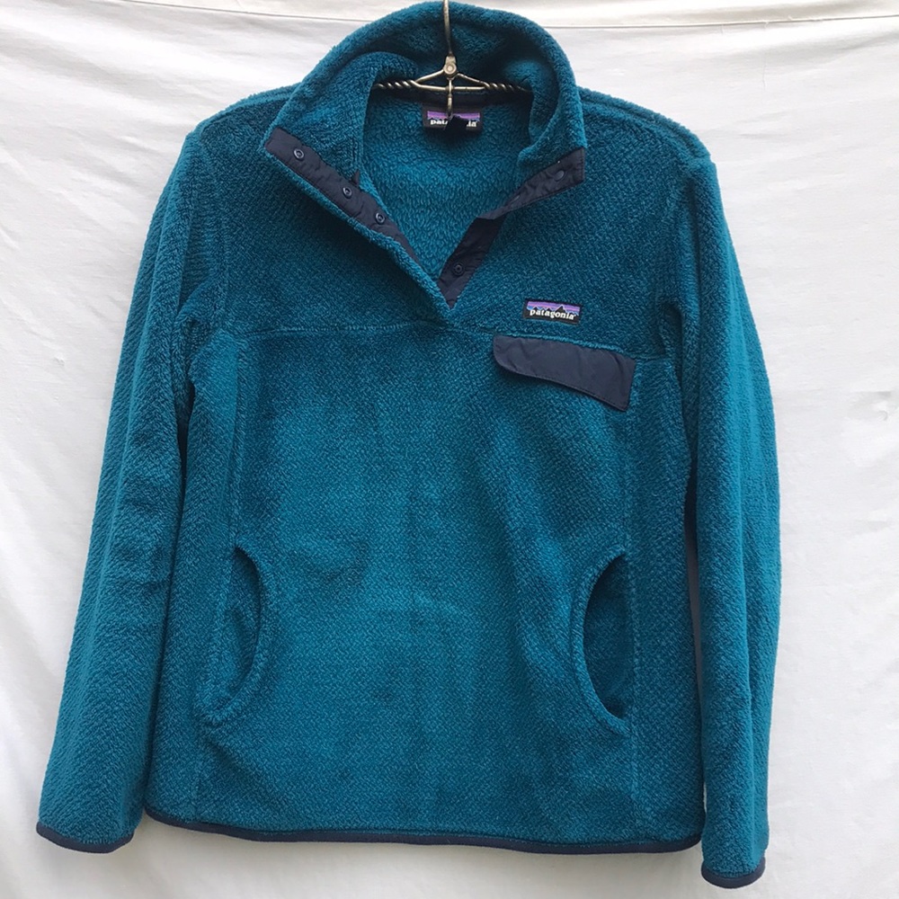 Womens teal blue Patagonia Fleece size M